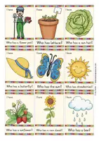 Vista previa - Juegos / Gamificación - gardening / nature English game / juego Inglés FREEBIE / gratis I have ... Who has ...? - página 3