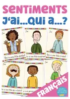 Vista previa - Juegos / Gamificación - juego francés "J'ai ... Qui a?" les sentiments (emociones) - Portada
