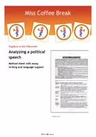 Vorschau - Arbeitsblätter - Analyzing a political speech (Method Sheet with Language Support) - Deckblatt