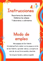 Vista previa - Juegos / Gamificación - Marcapáginas de San Valentín - página 1