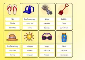 Vorschau - Spiele - Am Strand / Sommer: Sag es nicht! (Spiel) - DaZ / Deutsch - Kl. 2/3 - Seite 2