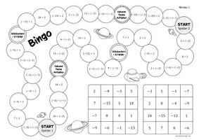 Vorschau - Arbeitsblätter - Division rationaler Zahlen - Spiel - Seite 2