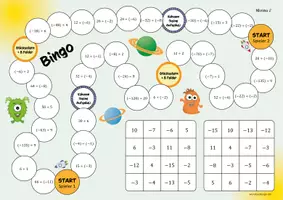 Vorschau - Arbeitsblätter - Division rationaler Zahlen - Spiel - Seite 3