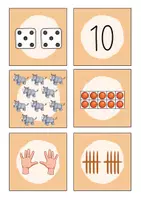 Vorschau - Spiele - Zahldarstellungen - Zuordnungsübung (ZR 10-20) - Seite 1