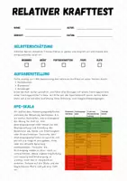 Vorschau - Arbeitsblätter - Fitness ⎮ Kraftausdauer - Relativer Krafttest (Sportliches Profil) - Seite 1