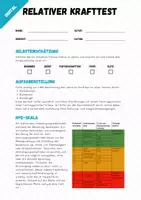 Vorschau - Arbeitsblätter - Fitness ⎮ Kraftausdauer - Relativer Krafttest (Sportliches Profil) - Seite 3