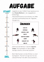 Vorschau - Arbeitsblätter - Fitness ⎮ Kraftausdauer - Abschlusstest inkl. Workoutübersicht (Sportliches Profil) - Seite 2