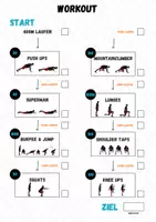 Vorschau - Arbeitsblätter - Fitness ⎮ Kraftausdauer - Abschlusstest inkl. Workoutübersicht (Sportliches Profil) - Seite 3