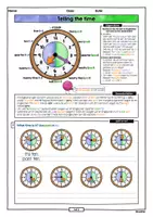Vorschau - Arbeitsblätter - Telling the time • ABs + Musterlösung - Seite 1