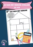 Vorschau - Arbeitsblätter - Haus der Vierecke (Vorlage), Jg 5-10 - Deckblatt