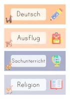 Vorschau - Bildkarten - Tagestransparenz (Stundenplan) - Lamaklasse - Seite 3