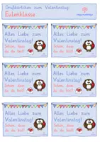 Vorschau - Poster - Eulenklasse Eule Tischschilder Zeugnis Helfersystem Valentinstag Materialpaket - Seite 2
