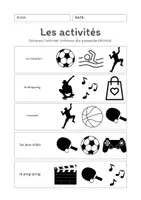 Vorschau - Arbeitsblätter - F6 Les activités- Bilder zuordnen - Deckblatt