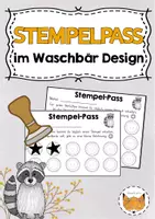 Vorschau - Anderer Materialtyp - Stempelpass Waschbär - Deckblatt