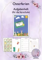 Vorschau - Arbeitsblätter - Osterferien Aufgabenheft für die Vorschule - Deckblatt
