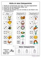 Vorschau - Arbeitsblätter - Würfle dir eine Ostergeschichte (erste Geschichten schreiben) - Seite 1