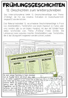 Vorschau - Arbeitsblätter - Frühlingsgeschichten - 12 Geschichtenanfänge zum Weiterschreiben - Seite 1