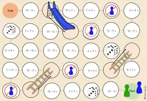 Vorschau - Spiele - Brettspiel Plus und Minus bis 20 - Seite 1