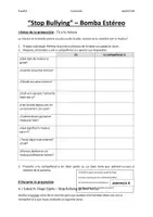 Vorschau - Arbeitsblätter - Stop Bullying - Musikvideo im Spanischunterricht - Deckblatt