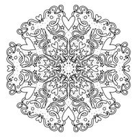 Vorschau - Mal- und Bastelvorlagen - Vertretung Mandala Fasching - Deckblatt