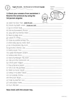 Vorschau - Arbeitsblätter - Simple Present Lerntheke - Beginners - mit Lösungen - Seite 3