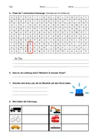 Vorschau - Arbeitsblätter - DaZ: Wortschatz Fahrzeuge - Rätsel Nr. 1 - Seite 2