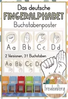 Vorschau - Präsentationen/Tafelbilder - Tafelmaterial Fingeralphabet - Buchstabenposter - Deckblatt