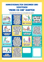 Vorschau - Arbeitsblätter - "Merk es dir!" Karten - Hundeverhalten erkennen und verstehen - Deckblatt
