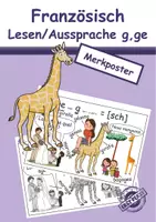 Vorschau - Poster - Französisch Lesen/ Aussprache ge,g, Merkposter - Deckblatt