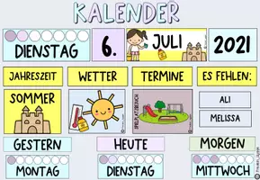 Vorschau - Poster - Jahreskalender für die Grundschule I Classroom Management - Seite 2
