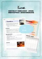 Vorschau - Arbeitsblätter - Surrealismus (AB, Lösung, Arbeitsauftrag & Bewertungsraster) - Deckblatt