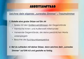 Vorschau - Arbeitsblätter - Surrealismus (AB, Lösung, Arbeitsauftrag & Bewertungsraster) - Seite 3
