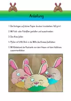 Vorschau - Stationenlernen - Frühling - Ostern : Wackelbild - Osterhase basteln - Seite 1