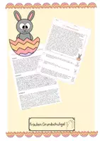 Vorschau - Arbeitsblätter - Groß- und Kleinschreiben - Die Ostereiersuche - Deckblatt