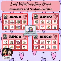 Vista previa - Juegos / Gamificación - SAINT VALENTINE'S DAY - Bingo (Colour) - Portada