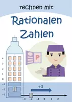 Vorschau - Präsentationen/Tafelbilder - Eine Präsi zur Einführung von rationalen Zahlen (Fahrstuhl) - Deckblatt
