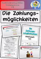 Vorschau - Stundenentwürfe - Die Zahlungsmöglichkeiten BwR 7 II Lehrplan Plus - Deckblatt