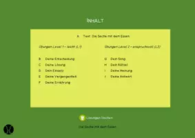 Vorschau - Unterrichtsreihen - Lesen & mehr: Mehr Stimmen für die Umwelt-Die Sache mit dem Essen - Seite 3