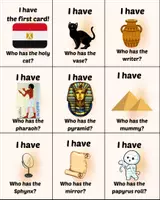 Vorschau - Spiele - Materialpaket Vokabelarbeit Altes Ägypten bilingual - Deckblatt