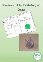 Vorschau - Stundenentwürfe - Erarbeitung und Übung des Einmaleins mit 4 - Deckblatt