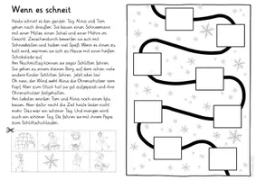 Vorschau - Arbeitsblätter - Deutsch - Winter-Lesewege - Seite 3