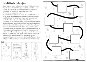 Vorschau - Arbeitsblätter - Deutsch - Winter-Lesewege - Seite 2