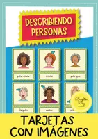 Vista previa - Refuerzo / NEE / Materiales de apoyo - Describiendo personas: tarjetas con imágenes; flash cards (Español) - Portada