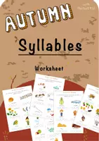 Aperçu - Feuilles d'exercices - How Many Syllables? Autumn Syllables Worksheets / Combien de syllabes ? Feuilles d'exercices sur les syllabes d'automne - Page de couverture