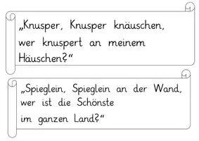 Vorschau - Poster - Spannender Märcheneinstieg - Märchensprüche zuordnen - Seite 2