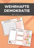 Vorschau - Arbeitsblätter - Wehrhafte Demokratie - Faltblatt #demokratiestärken - Deckblatt