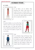 Vista previa - Manualidades / Dibujos para colorear - Describiendo Personas: lee y colorea (Español) - página 3