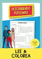 Vorschau - Arbeitsblätter - Describiendo personas; Personenbeschreibung - lesen und malen (Spanisch) - Deckblatt