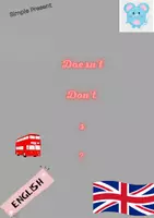 Vorschau - Arbeitsblätter - Don't Doesn't or s? Grammar mistakes - Deckblatt