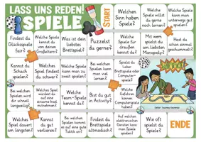 Vorschau - Stationenlernen - Spiele - Sprechanlässe Deutsch / DAZ Grundschule - Seite 1